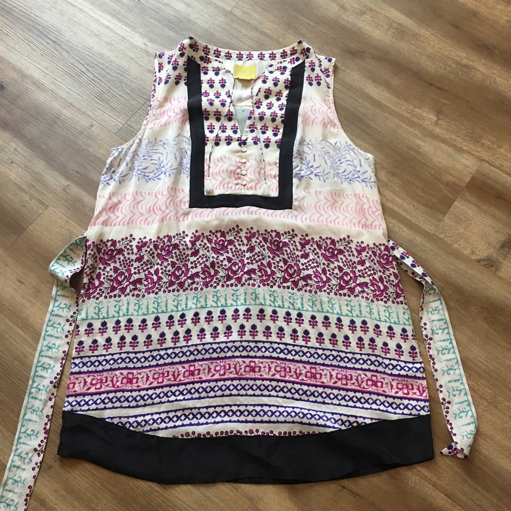 NWT Anthropologie Maeve Istmo Silk Tunic Top 14 - Picture 8 of 12